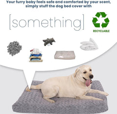 BLVOTKRO faux fur dog bed cover machine washable ensures easy cleaning after playtime.