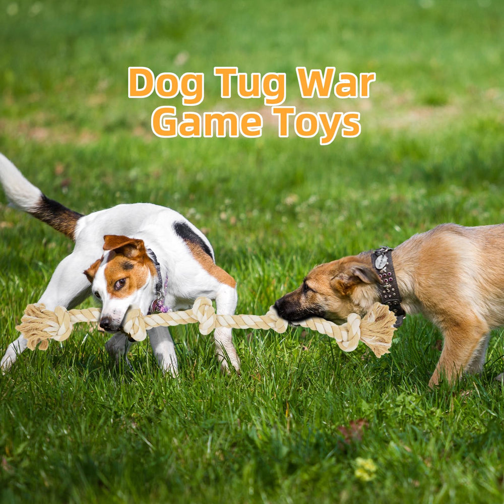 Bmag dog rope toy tug-of-war action promotes bonding and interactive games