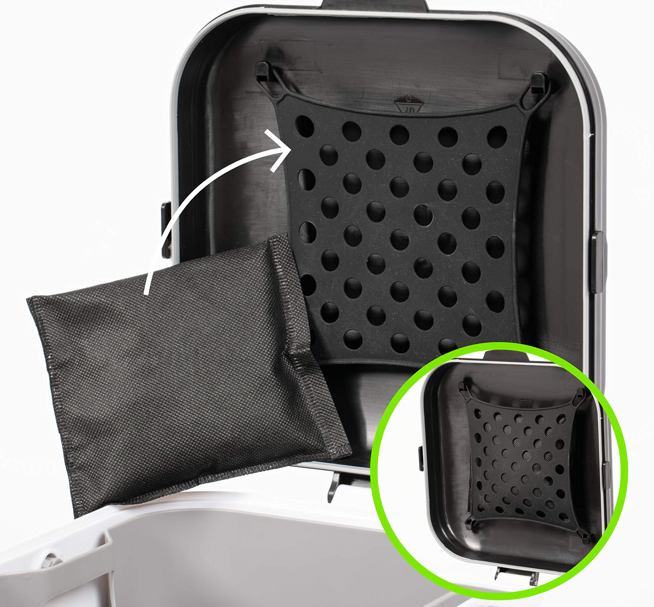 bmbu bamboo charcoal deodorizer bag in diaper pail hides odors discreetly