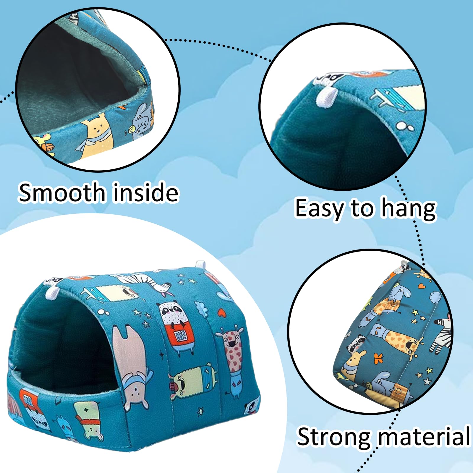 BMMN guinea pig hideout interior cushion — cushions keep shape after washing
