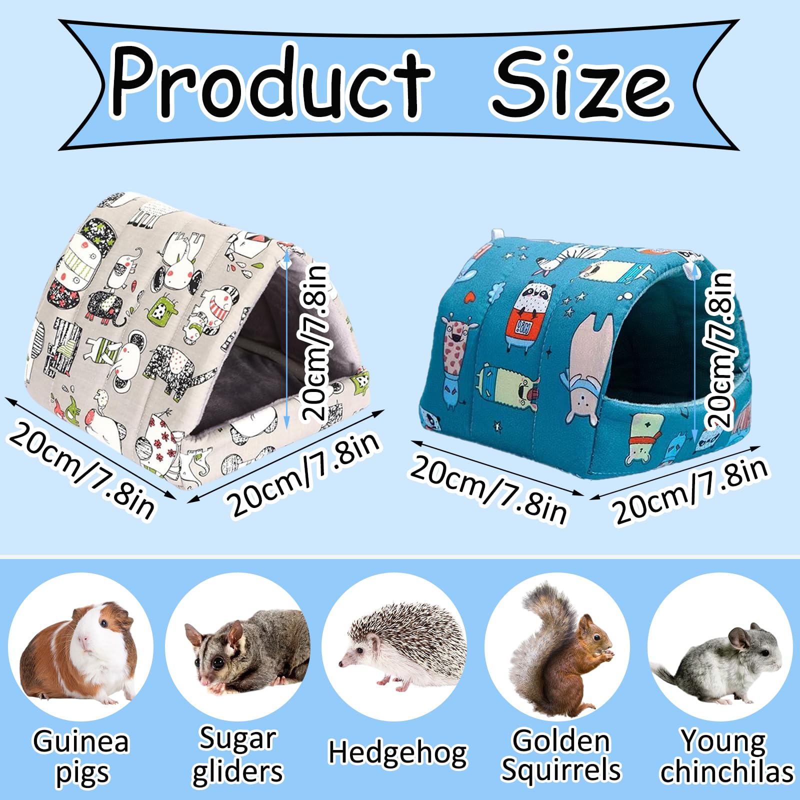 BMMN guinea pig hideout pack side view — durable, easy-to-clean design