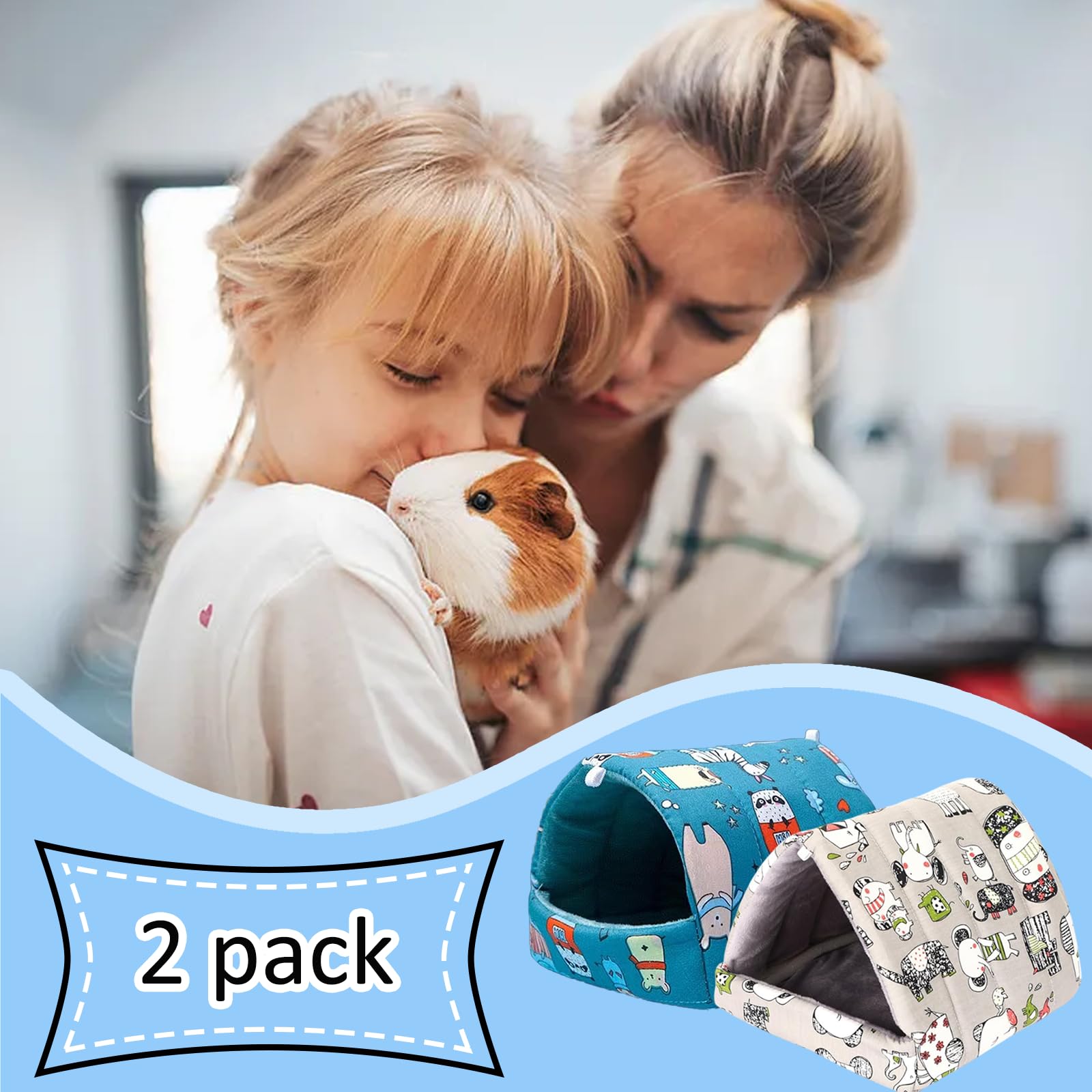 BMMN guinea pig hideout 7.8 inch — fits multiple small pets for nesting