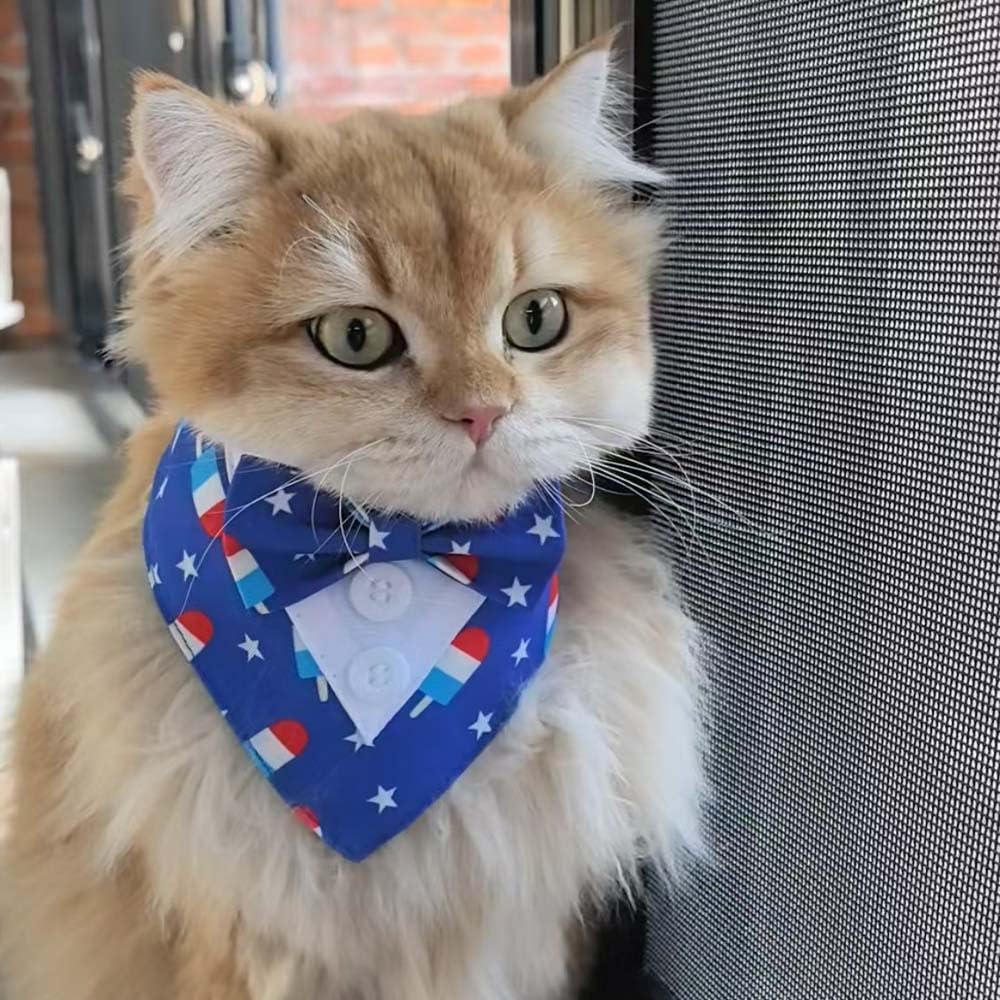 Bnibol patriotic tuxedo outfits small pups for stylish holiday photos.