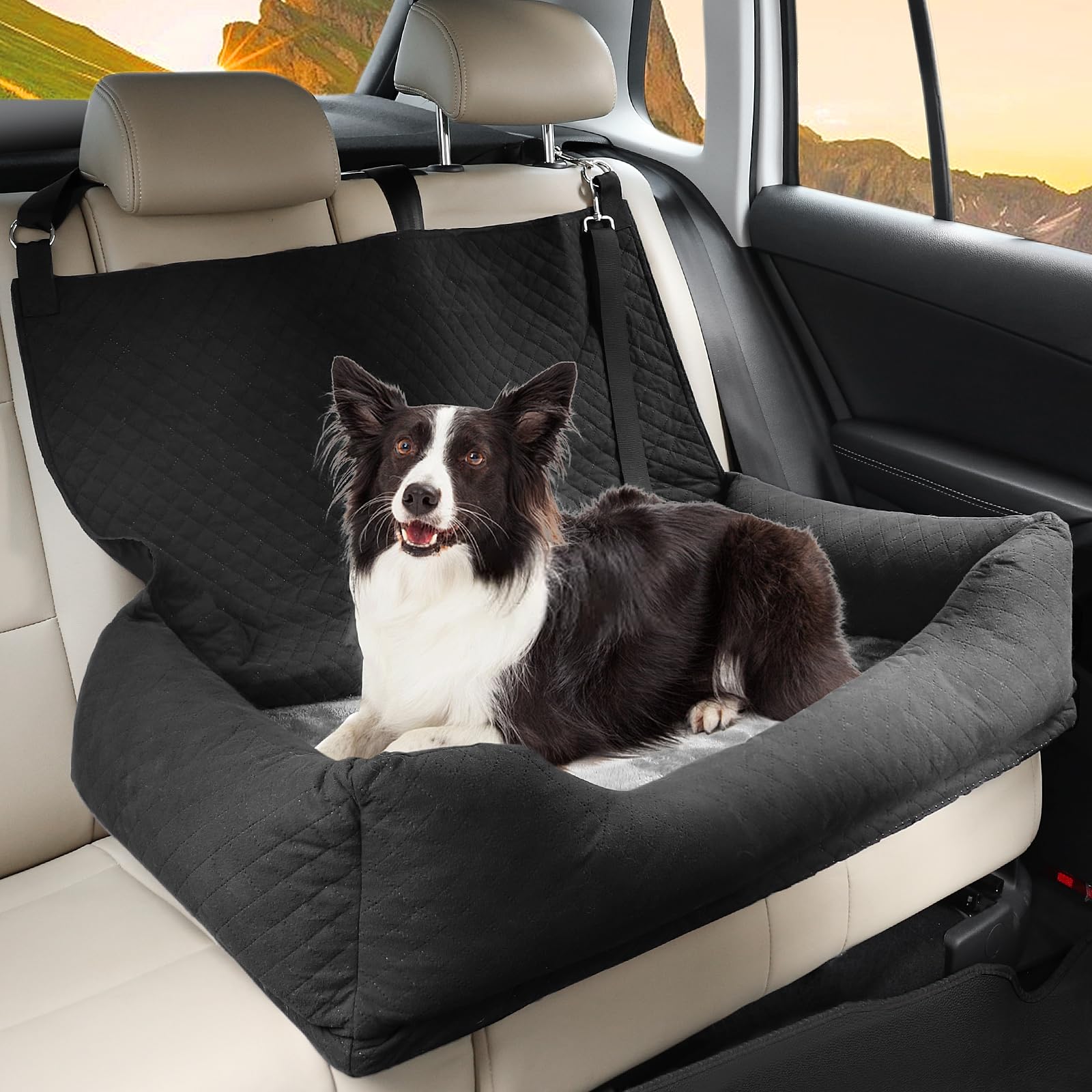 Bnonya dog car seat satisfaction guarantee signals support.