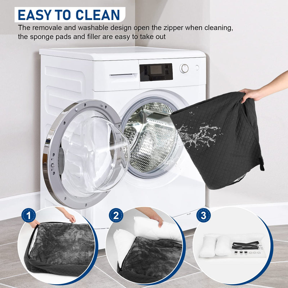 Bnonya dog car seat washable cover for easy cleaning.