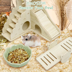 BNOSDM anti-turning food dish for hamsters helps prevent tipping during feeding.