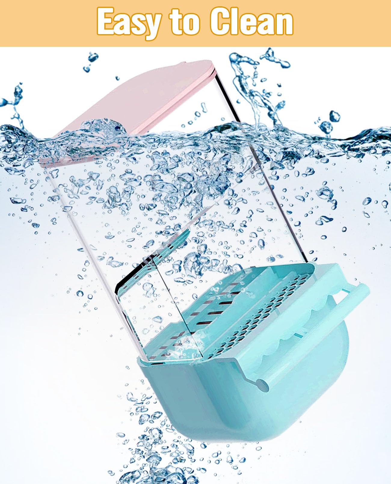 BNOSDM no mess bird feeder perch detail blue, built-in perch supports comfortable feeding