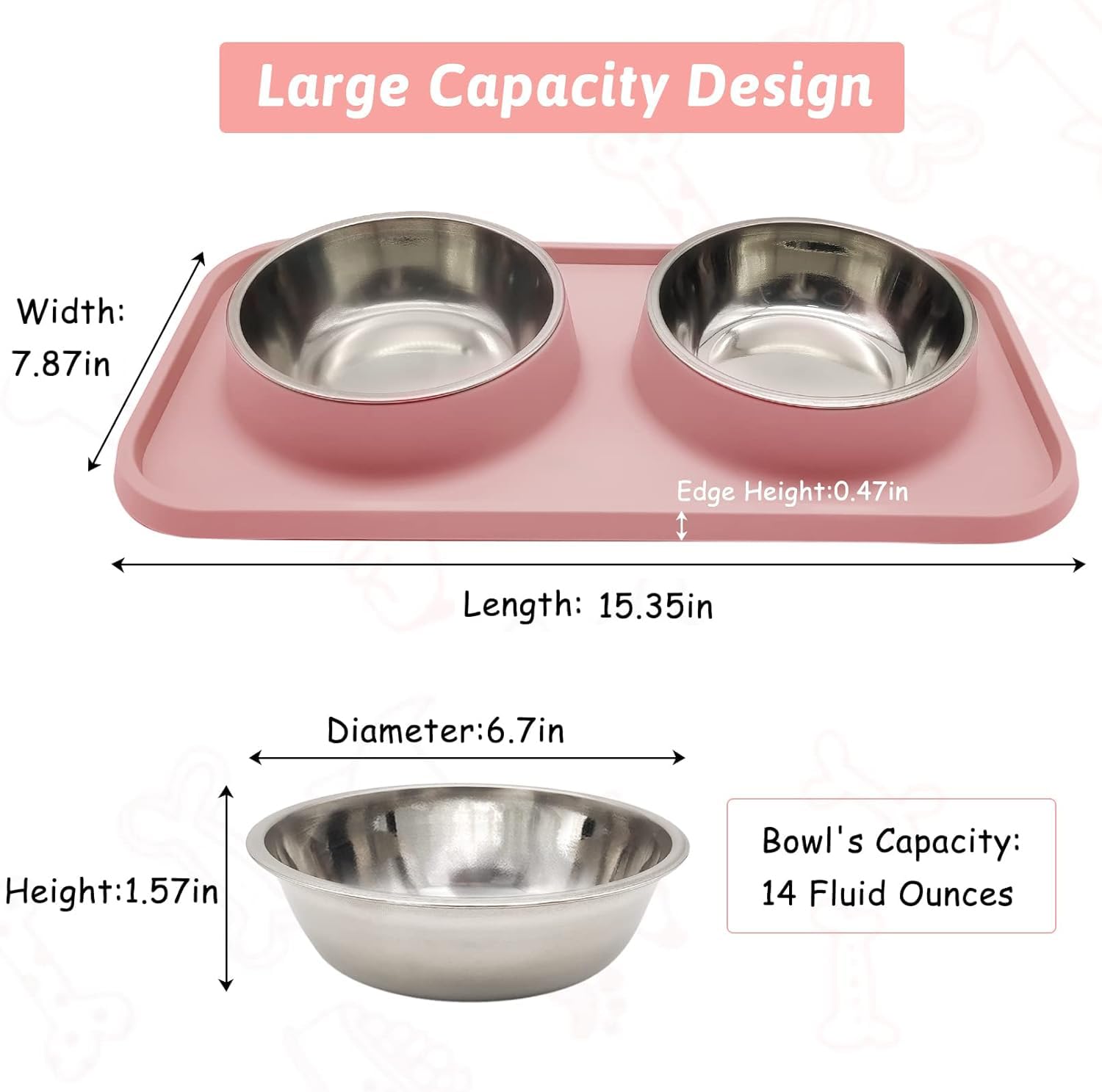 BNOSDM non-slip mat close-up illustrating spill-proof stability