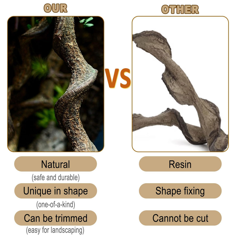 BNOSDM driftwood-style reptile branch decor blends with enclosure