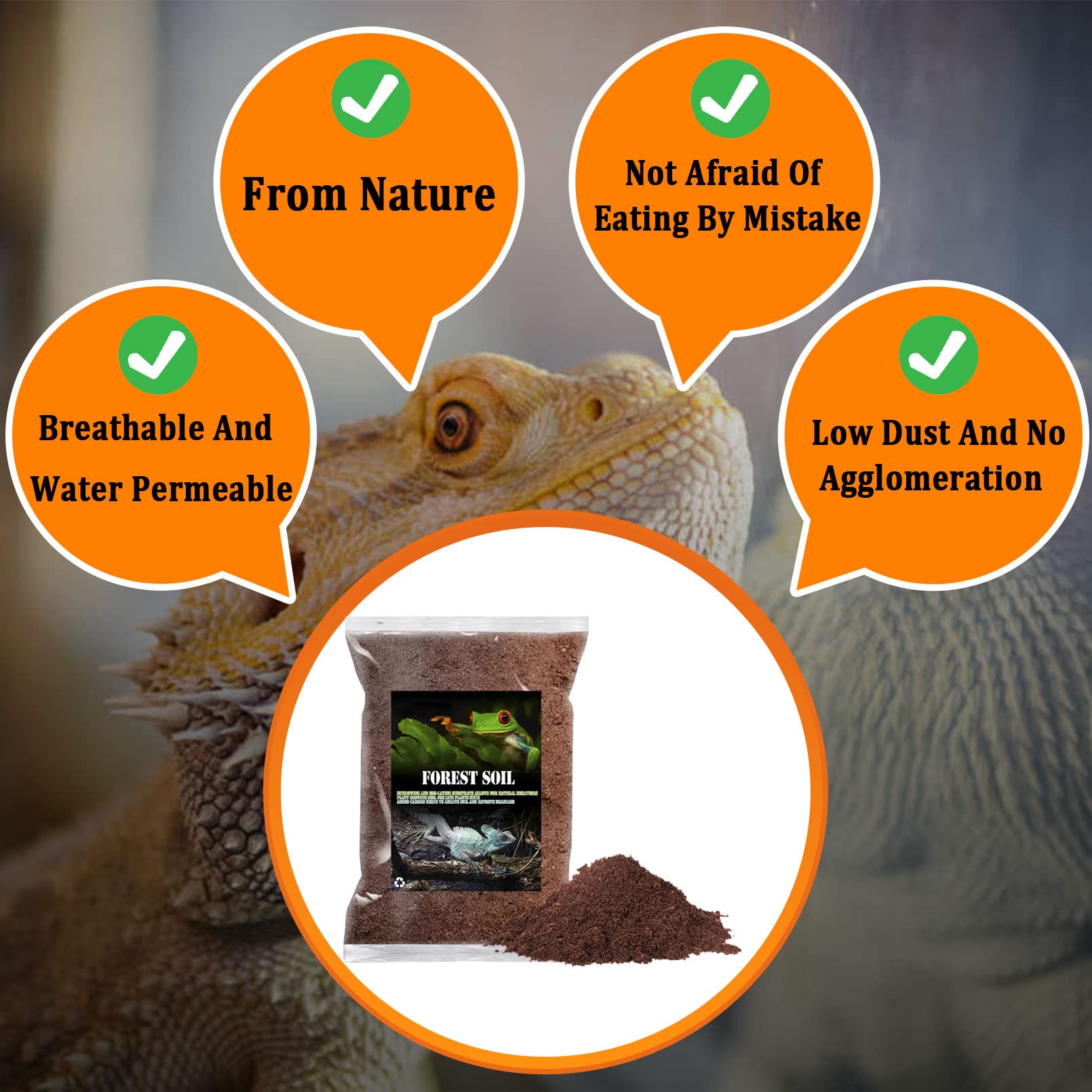 BNOSDM reptile-soil-substrate-moisture-retention balanced humidity in enclosures.