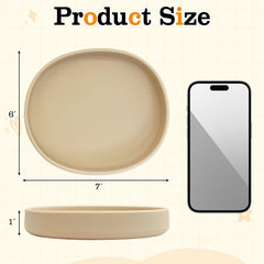 BNOSDM two-piece silicone dish set shown together for dogs and cats.