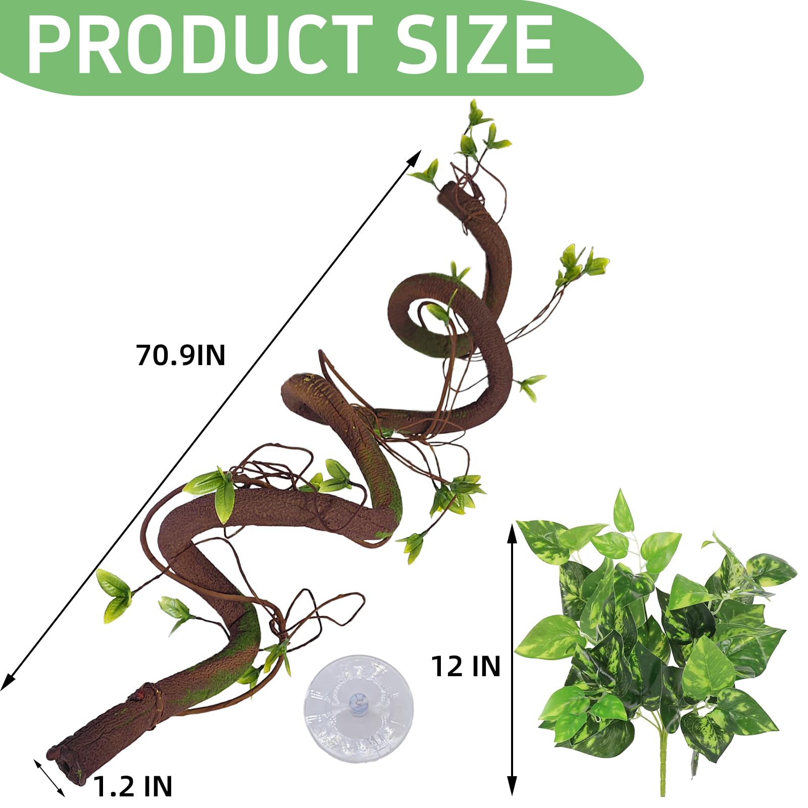 BNOSDM simulated leaf decoration adds natural camouflage and enrichment for terrariums