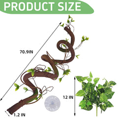 BNOSDM simulated leaf decoration adds natural camouflage and enrichment for terrariums