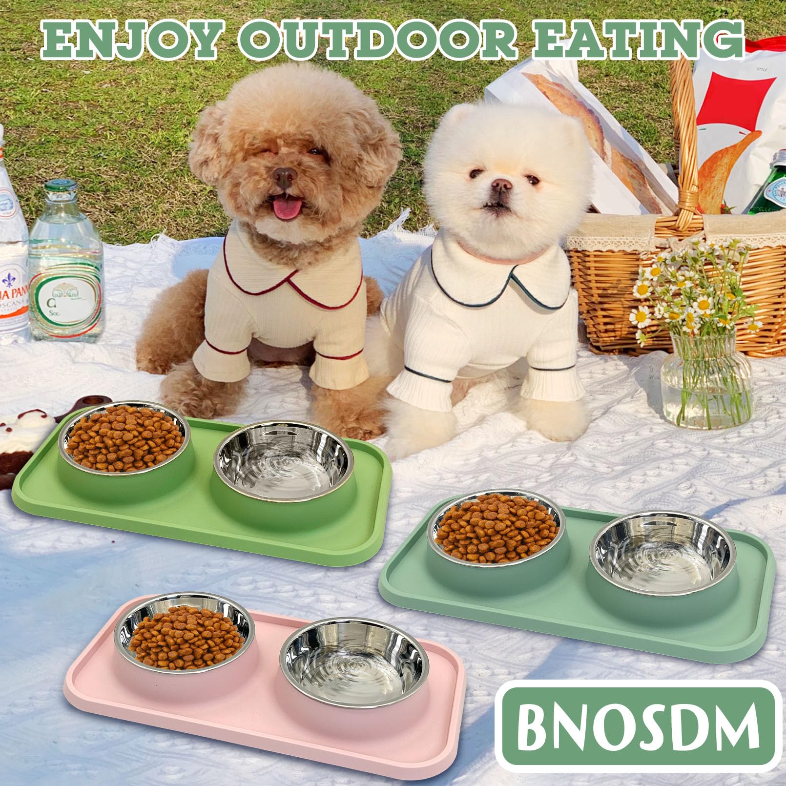 BNOSDM three-color bowl set adds playful style to feeding area