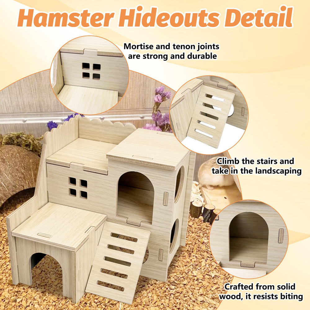BNOSDM hamster house top platform feeding area for convenient meals