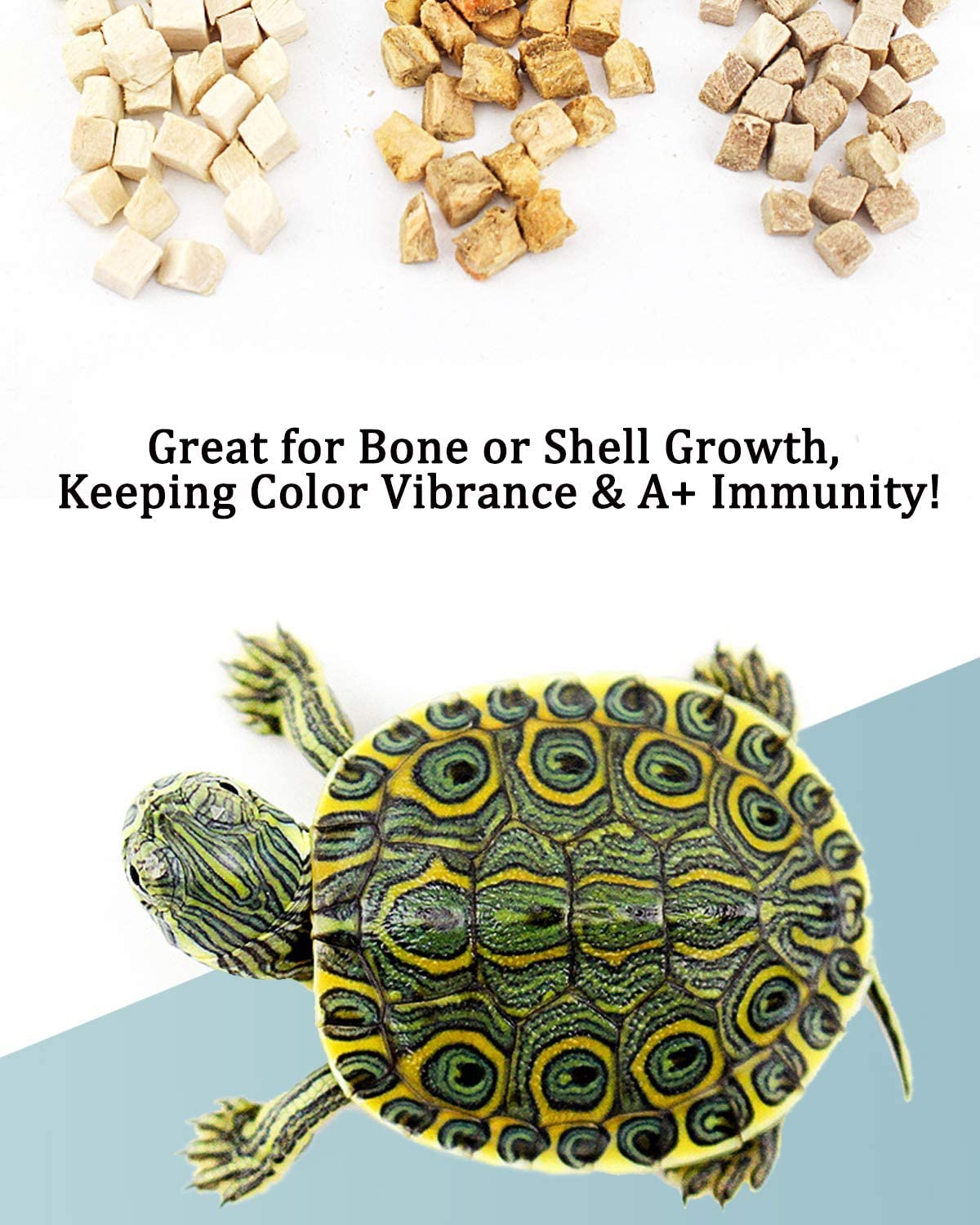 BNYEE 3in1 turtle treats bag durable design for convenient storage and freshness.