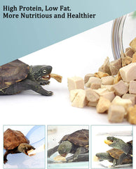 BNYEE 3in1 turtle treats chicken duck fish ingredients clearly listed for turtles.