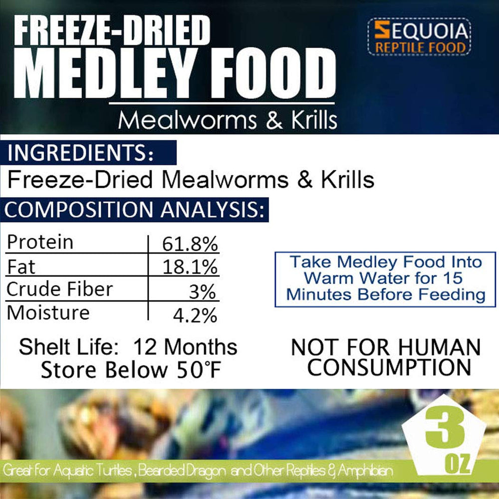 BNYEE Aquatic Turtle Medley snack plate—easy-to-digest, protein-rich for juveniles.