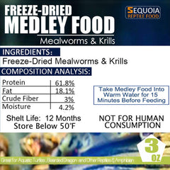 BNYEE Aquatic Turtle Medley snack plate—easy-to-digest, protein-rich for juveniles.