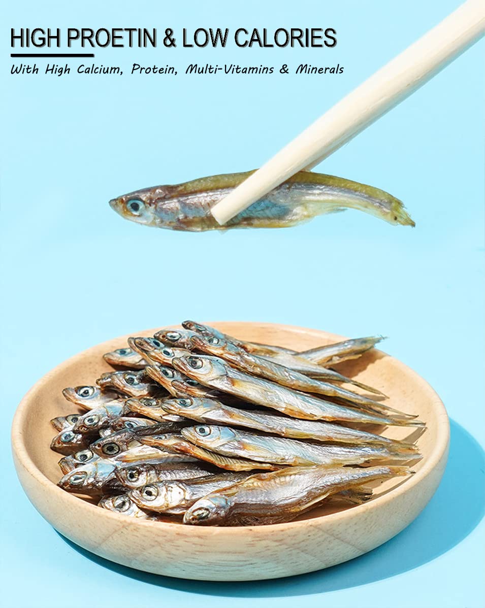 BNYEE Dried River Fish open bag showing crisp dried fish pieces