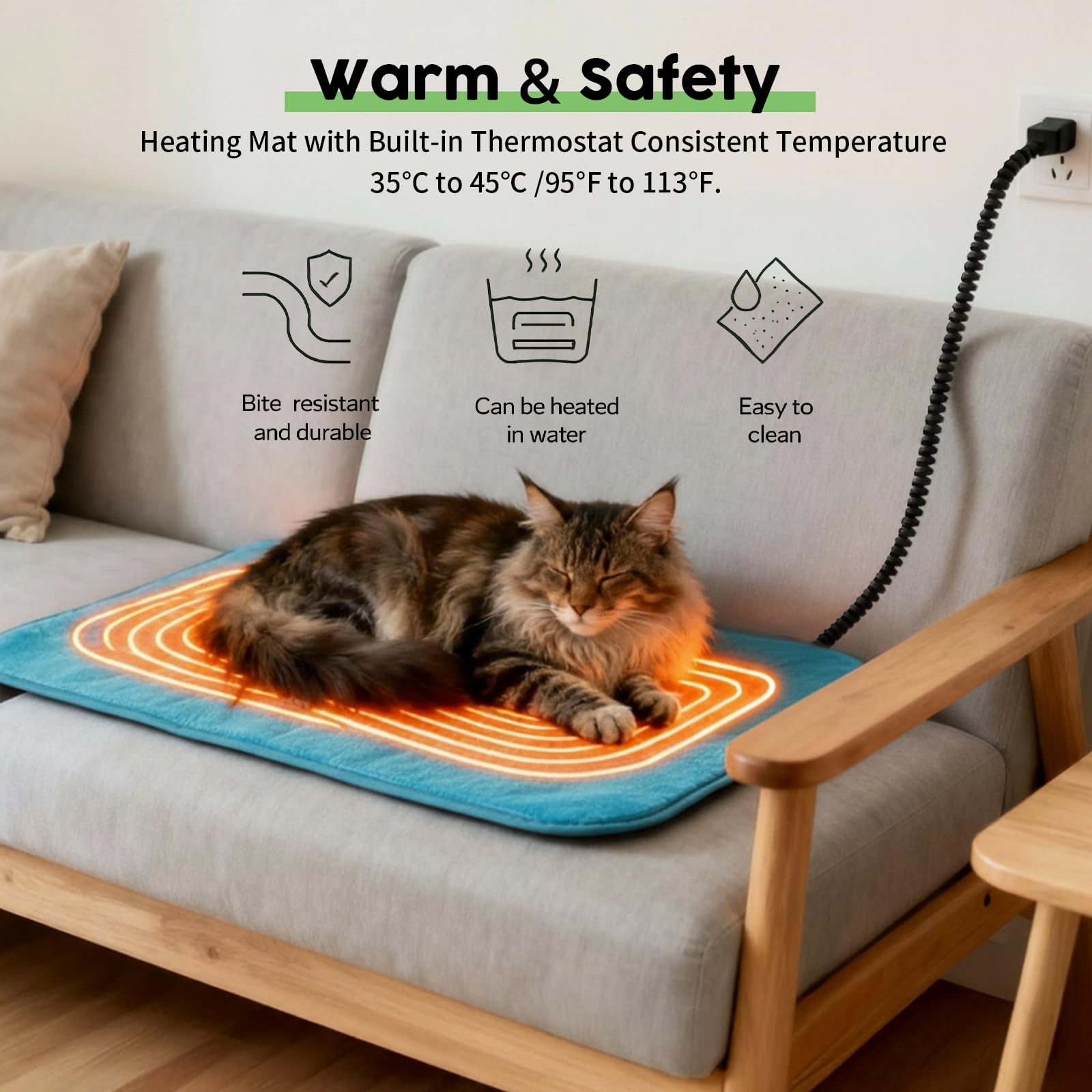 BNZ indestructible heated cat house weatherproof-shell illustrates durable protection in snow and rain.