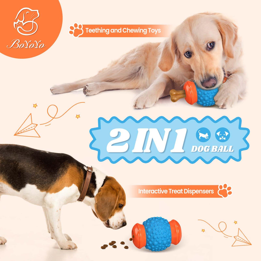 BoYoYo ball shaped dog toy rolling for active play and exercise