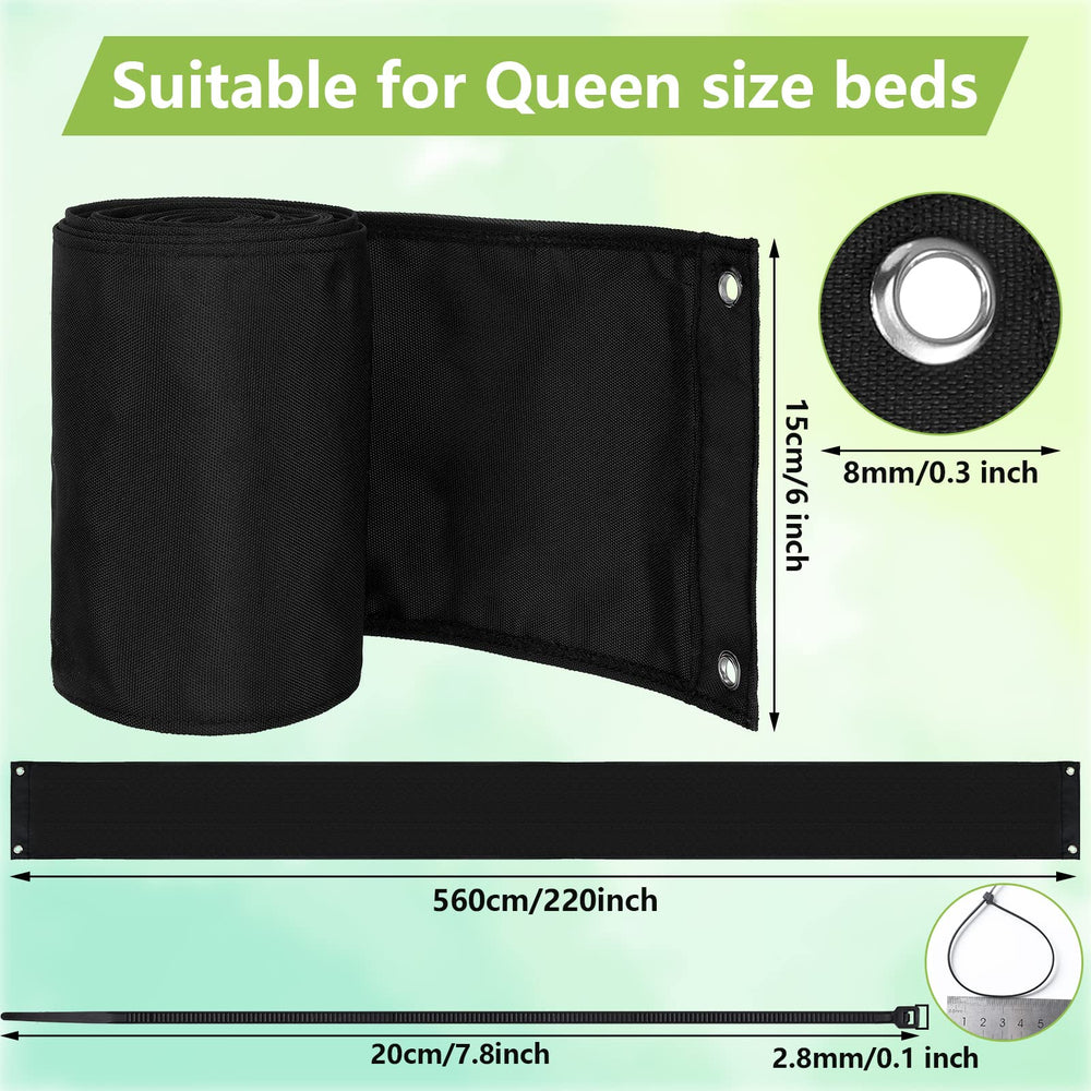 Boao bed blocker with zip ties secures around furniture edges
