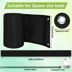 Boao bed blocker with zip ties secures around furniture edges
