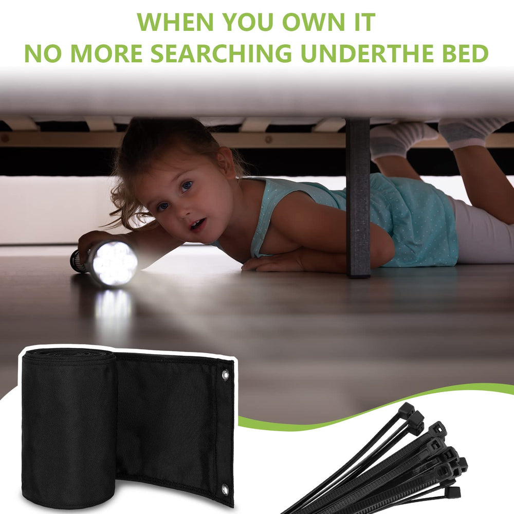 Boao black blocker finish blends with bedding and furniture