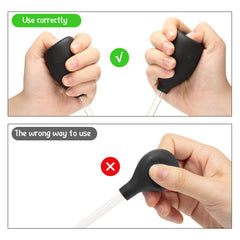 Boao long pipette with soft rubber head prevents coral damage during feeding.