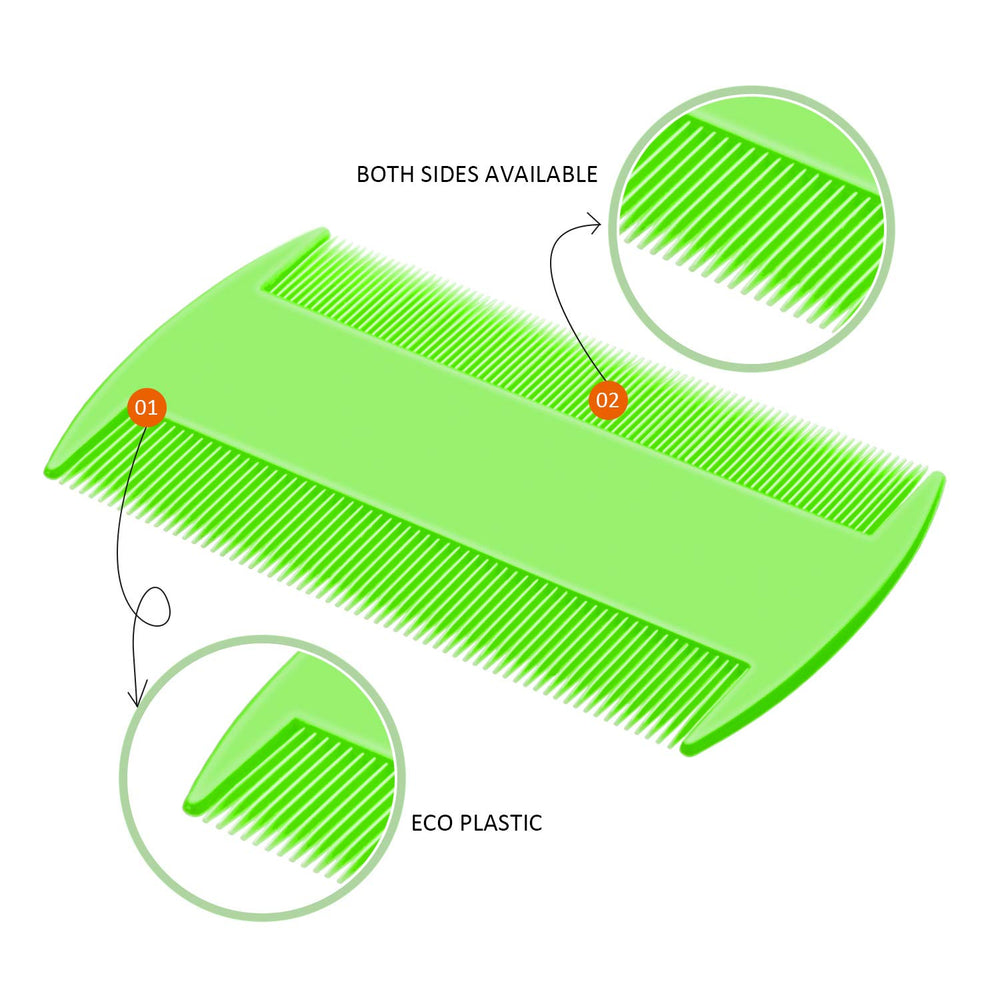 Boao pet lice combs double-sided teeth for versatility during grooming