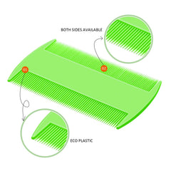 Boao pet lice combs double-sided teeth for versatility during grooming