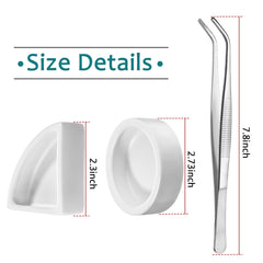 Boao corner water dish 2cm height designed to reduce spills and waste.
