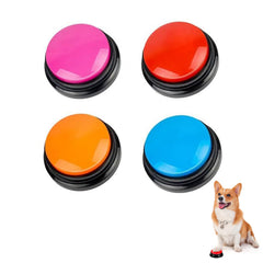 BoArt voice recording button front view as a pet training aid