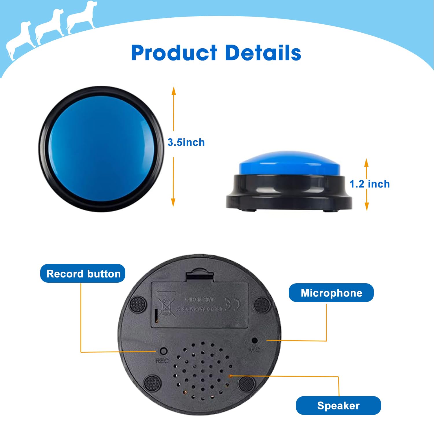 BoArt voice recording button packaging ready for use