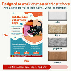 BobbleT clear anti-scratch guard blending with sofa upholstery