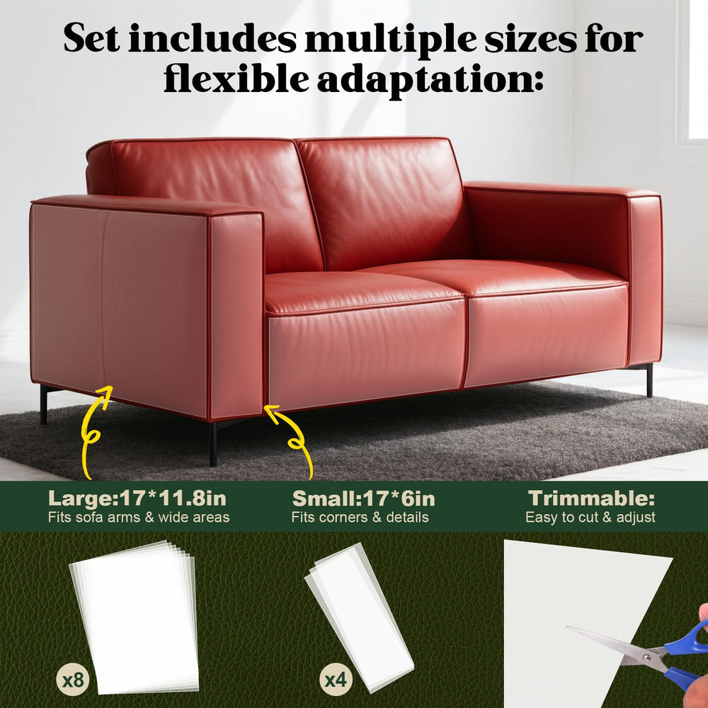 BobbleT cuttable scratch pad for customized couch coverage