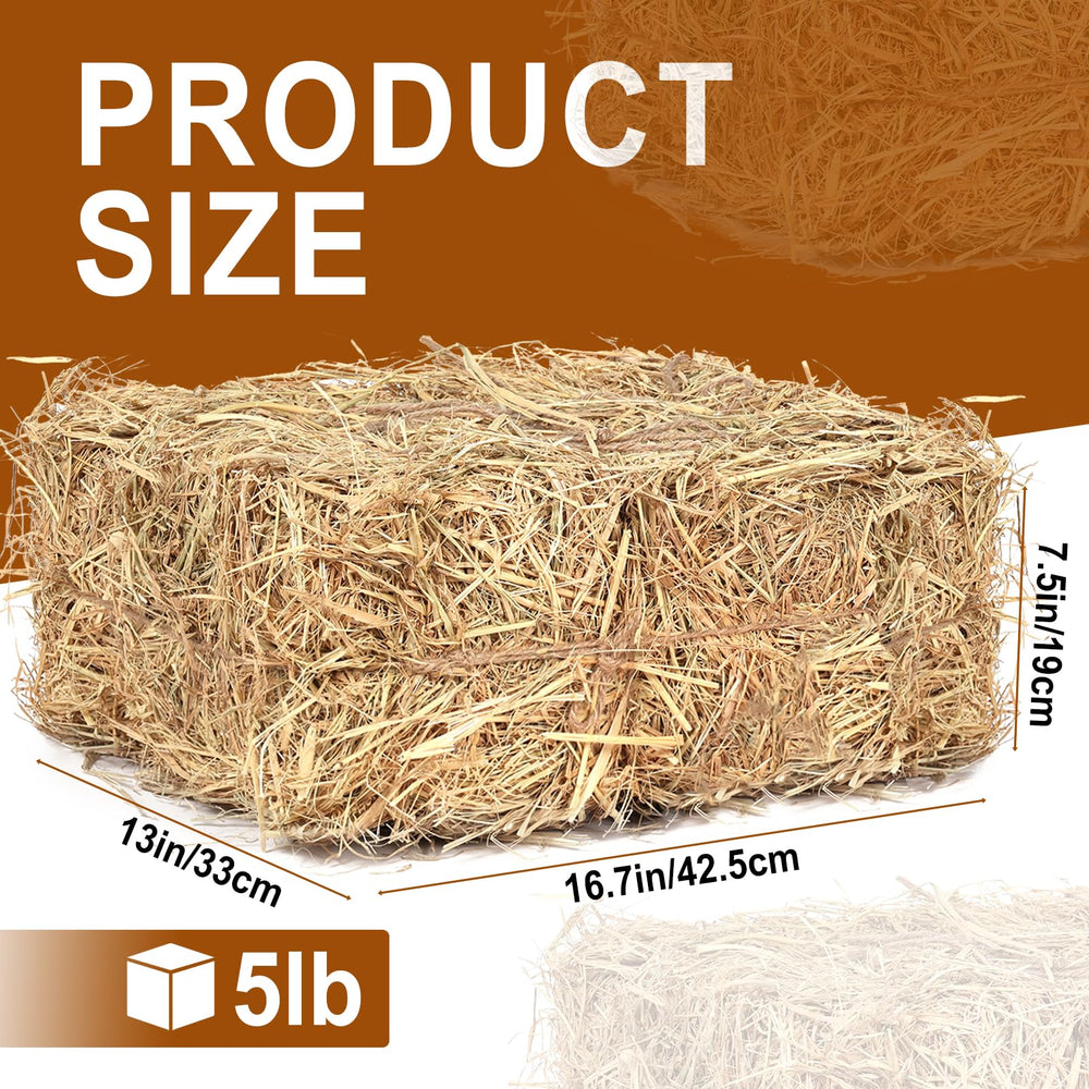 BobbleT decorative straw bale—rustic decor with practical uses.