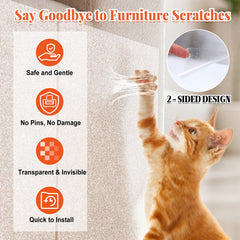 BobbleT double-sided sticky deterrent tape shown on fabric chair