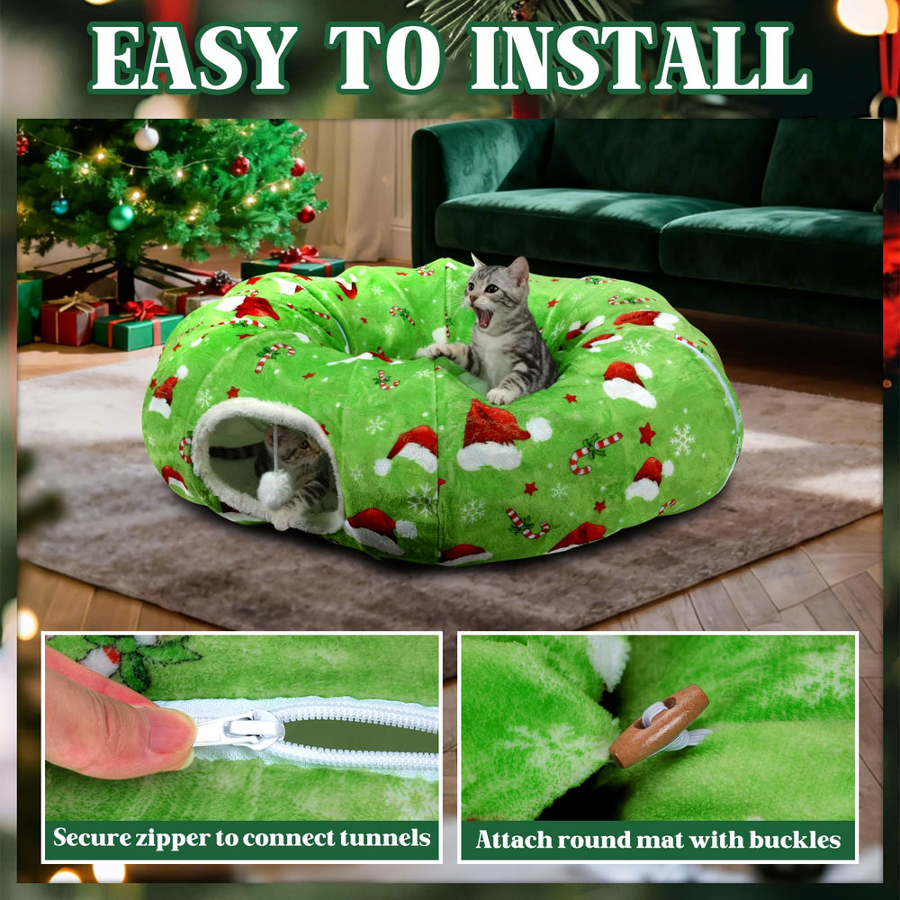BobbleT Festive Green Print enhances holiday decor with a cheerful look.