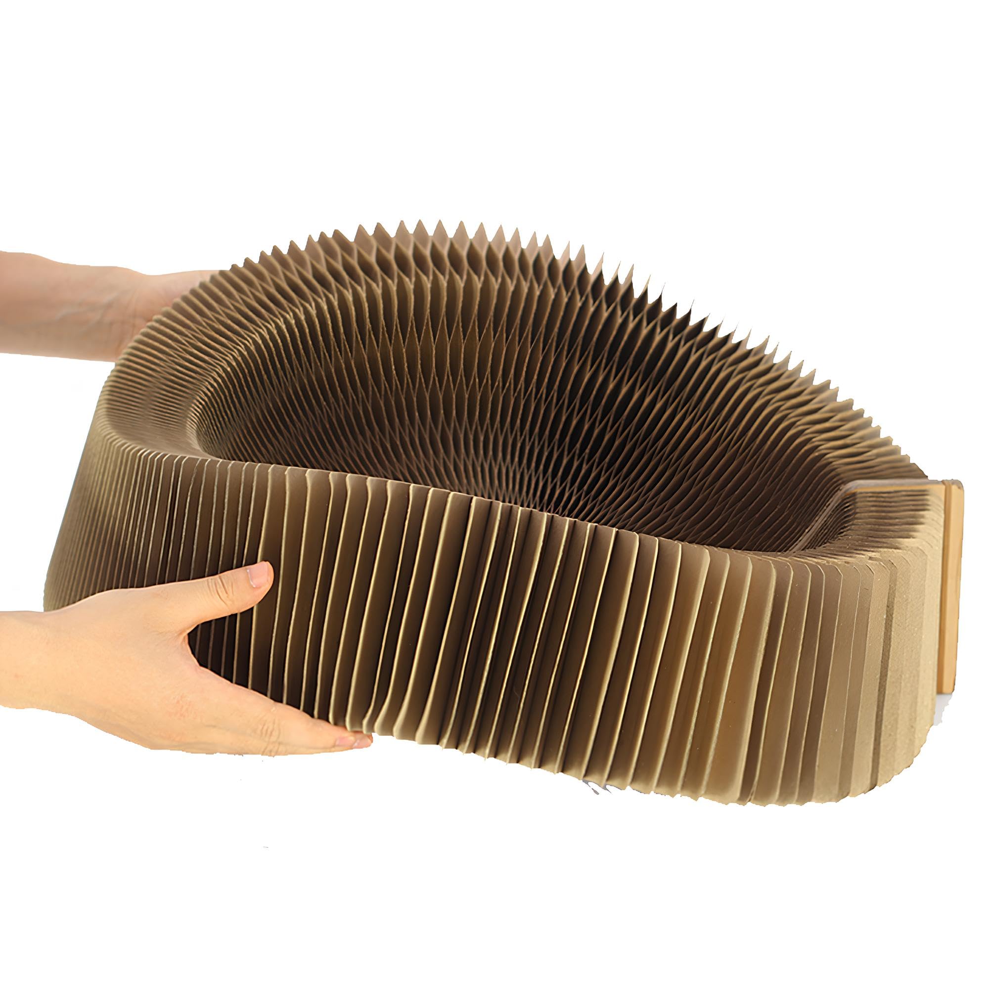 BobbyPet cat scratcher lounge round breathable surface for comfort.