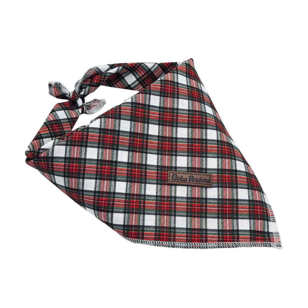 Bobo Rainbow adjustable bandana provides secure fit for small and large dogs.