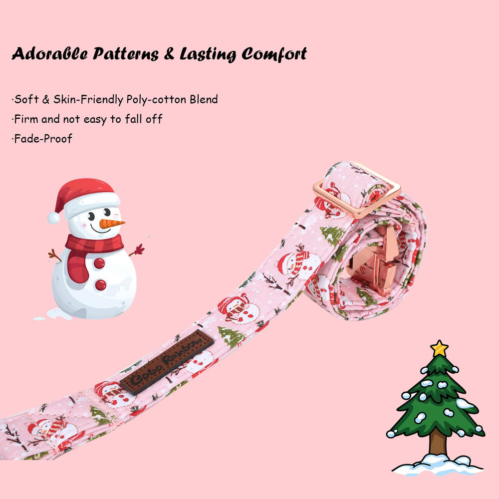 Bobo Rainbow cotton adjustable collar delivering breathable comfort and secure fit