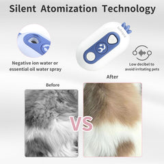 Bobopal Cat Steam Brush silent atomization reduces pet stress during grooming.