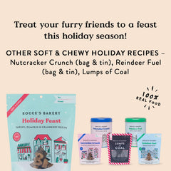 Bocce's Bakery Holiday Feast B-shaped image shows festive cookies ideal for rewards