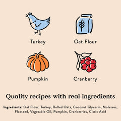 Bocce's Bakery Holiday Feast pumpkin-cranberry image showcases seasonal flavor for dogs