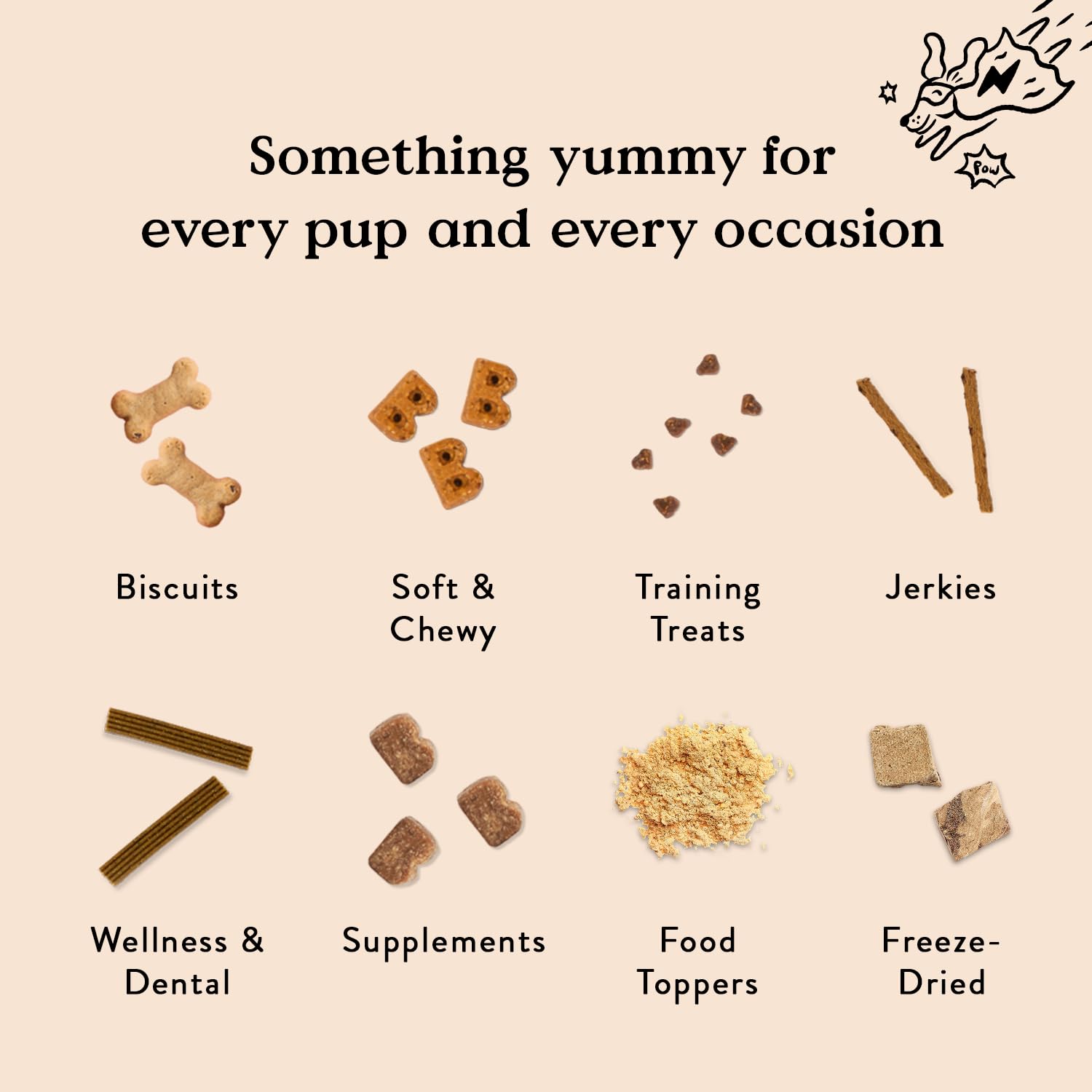 Bocce's Bakery Reindeer Fuel training-treats demonstrates bite-sized rewards for pups.