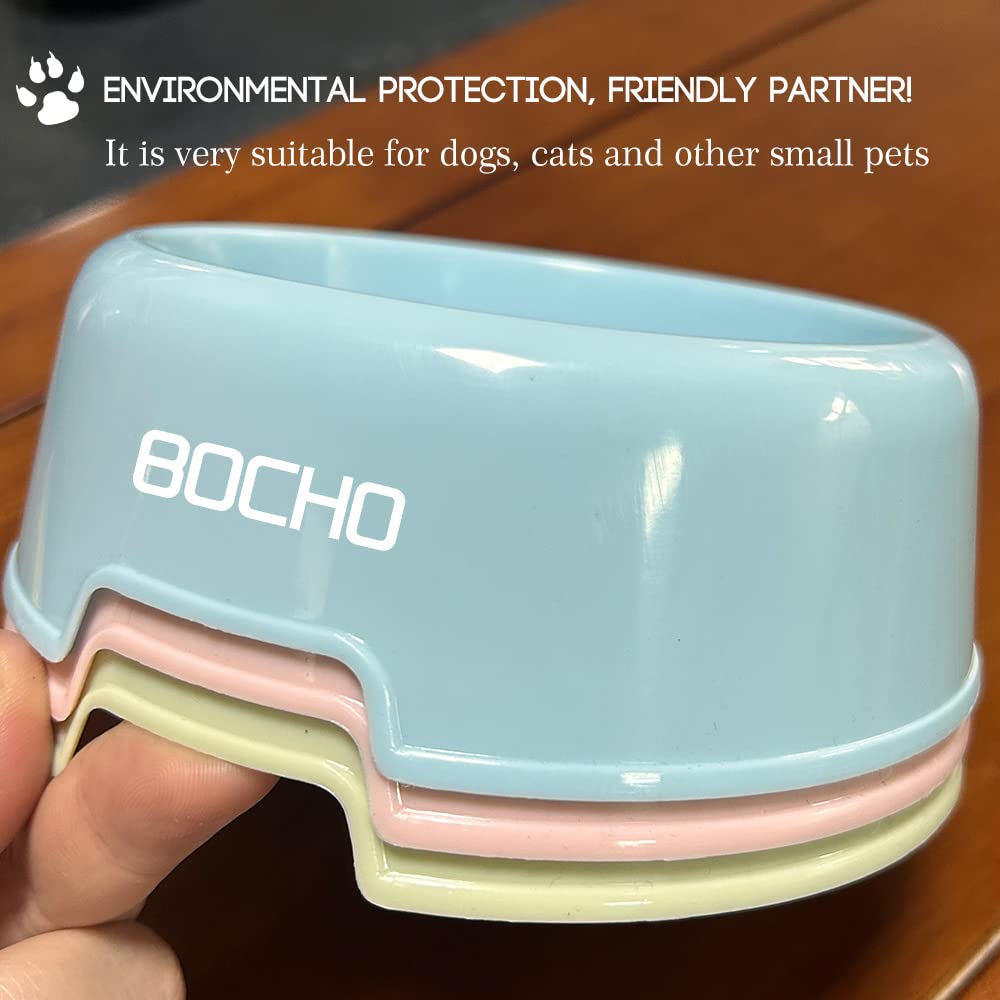 BOCHO pink bowl close-up shows smooth surface and non-toxic material