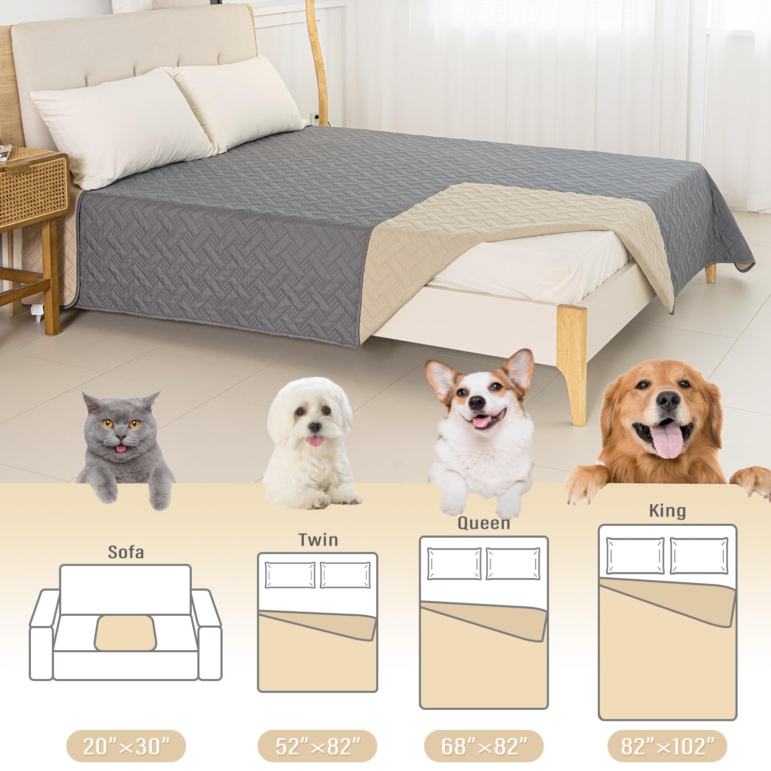 BOCTOPUG dog bed cover decor-friendly option for versatile home use