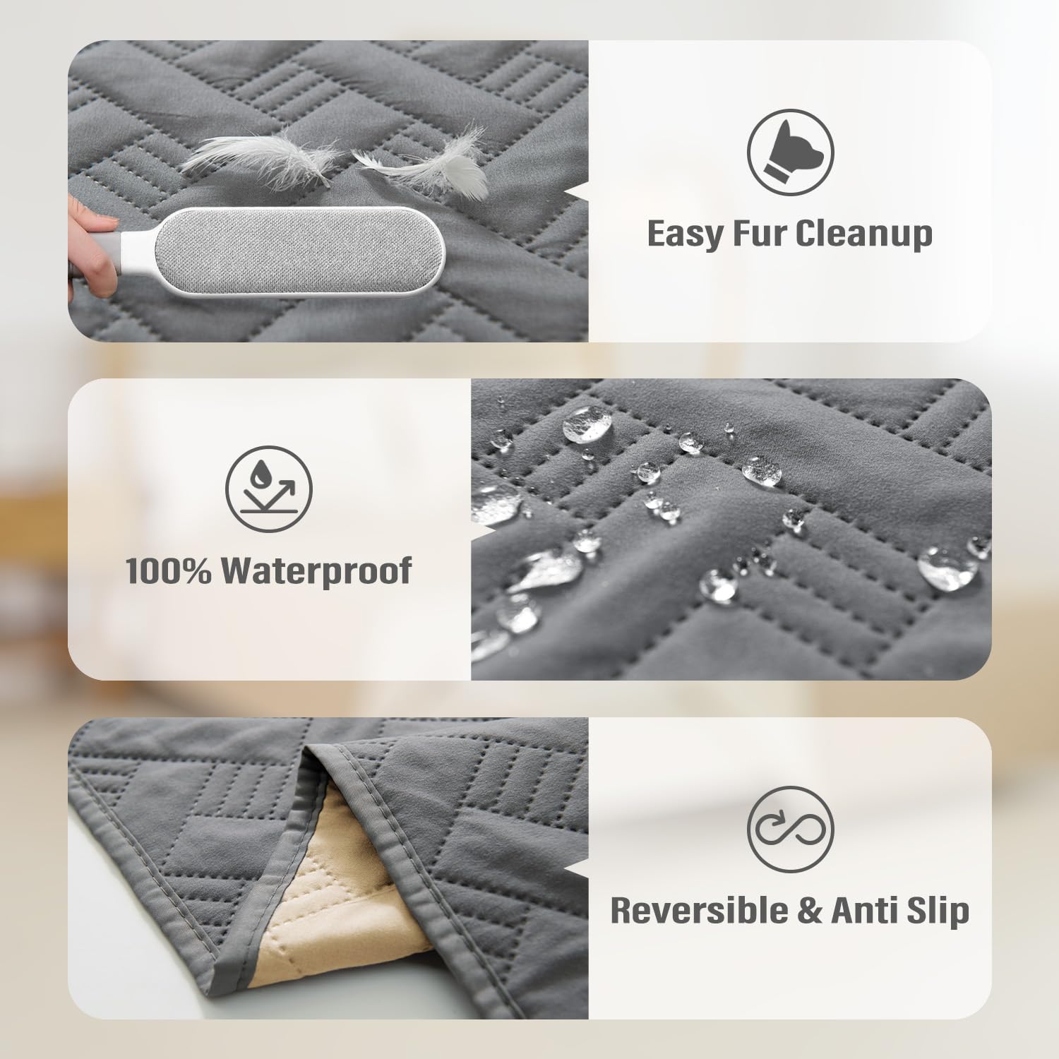 BOCTOPUG dog bed cover edge protection helps prevent wear